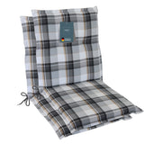 Polsterauflage Niedriglehner 2er Set, bequeme Sitzauflage für Gartenstühle, Stuhlkissen