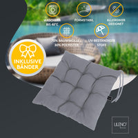 Stuhlkissen Linda Fiume 1er Set - Sitzkissen für Gartenstuhl, Küchenstuhl oder Esszimmerstuhl