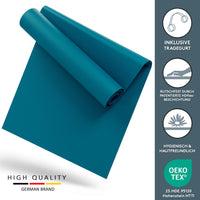 Yogamatte Gymnastikmatte 180x60 cm inkl. Tragegurt, rutschfeste Fitnessmatte