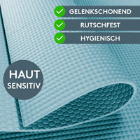 Yogamatte Gymnastikmatte 180x60 cm inkl. Tragegurt, rutschfeste Fitnessmatte