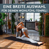 Yogamatte Gymnastikmatte 180x60 cm inkl. Tragegurt, rutschfeste Fitnessmatte