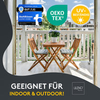 Stuhlkissen LISA CAPRI 1er Set - Sitzkissen für Gartenstuhl, Küchenstuhl oder Esszimmerstuhl