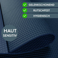 Yogamatte Gymnastikmatte 180x60 cm inkl. Tragegurt, rutschfeste Fitnessmatte