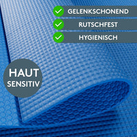 Yogamatte Gymnastikmatte 180x60 cm inkl. Tragegurt, rutschfeste Fitnessmatte