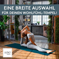Yogamatte Gymnastikmatte 180x60 cm inkl. Tragegurt, rutschfeste Fitnessmatte