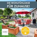 Niedriglehnerauflage 2er Set DUBAI - Gartenstuhl Auflage, bequeme Sitzauflage für Gartenmöbel, Stuhlkissen