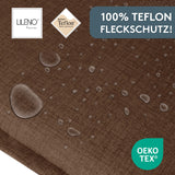 Hochlehnerauflage 2er Set FLORENCE TINO - Gartenstuhl Auflage, bequeme Sitzauflage für Gartenmöbel, Stuhlkissen