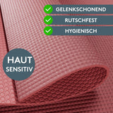 Yogamatte Gymnastikmatte 180x60 cm inkl. Tragegurt, rutschfeste Fitnessmatte