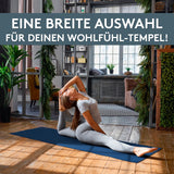 Yogamatte Gymnastikmatte 180x60 cm inkl. Tragegurt, rutschfeste Fitnessmatte