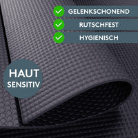 Yogamatte Gymnastikmatte 180x60 cm inkl. Tragegurt, rutschfeste Fitnessmatte