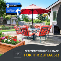Stuhlkissen 2er Set LAURA FIUME - Sitzkissen für Gartenstuhl, Küchenstuhl oder Esszimmerstuhl