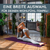Yogamatte Gymnastikmatte 180x60 cm inkl. Tragegurt, rutschfeste Fitnessmatte