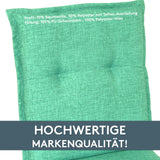 Hochlehnerauflage 2er Set FLORENCE TINO - Gartenstuhl Auflage, bequeme Sitzauflage für Gartenmöbel, Stuhlkissen