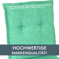 Hochlehnerauflage 2er Set FLORENCE TINO - Gartenstuhl Auflage, bequeme Sitzauflage für Gartenmöbel, Stuhlkissen