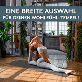 Yogamatte Gymnastikmatte 180x60 cm inkl. Tragegurt, rutschfeste Fitnessmatte