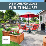 Polsterauflage Niedriglehner 2er Set, bequeme Sitzauflage für Gartenstühle, Stuhlkissen