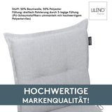 Niedriglehnerauflage 1er Set MARBELLA - Gartenstuhl Auflage, bequeme Sitzauflage für Gartenmöbel, Stuhlkissen