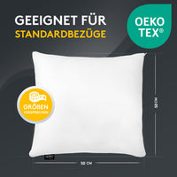 Microfaserkissen 6er Set - geeignet für Allergiker, in verschiedenen Größen - Made in Germany