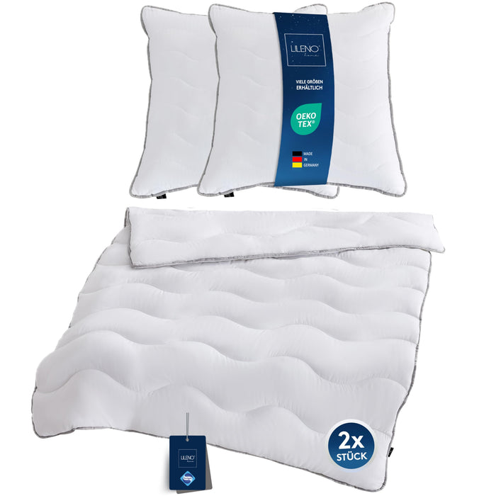 Premium Sommerdecke mit Sanitized Hypoallergen - in verschiedenen Größen und optional mit Kissen