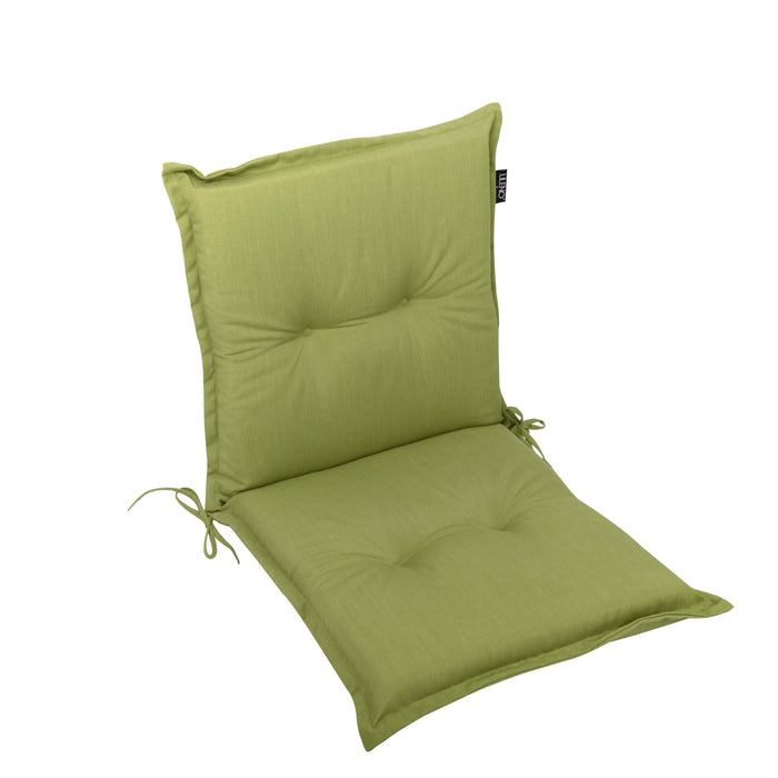Niedriglehnerauflage 1er Set MARBELLA - Gartenstuhl Auflage, bequeme Sitzauflage für Gartenmöbel, Stuhlkissen