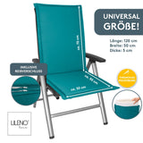 Hochlehnerauflage MIAMI - Gartenstuhl Auflage, bequeme Sitzauflage für Gartenmöbel, Stuhlkissen