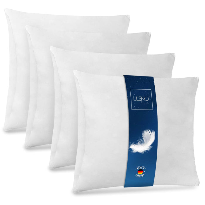 LILENO HOME 4er Set Federkissen 40x40 cm