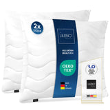 Kopfkissen 2er Set - gestepptes Kissen in verschiedenen Größen - Made in Germany