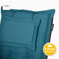 Hochlehnerauflage 1er Set MARBELLA - Gartenstuhl Auflage, bequeme Sitzauflage für Gartenmöbel, Stuhlkissen