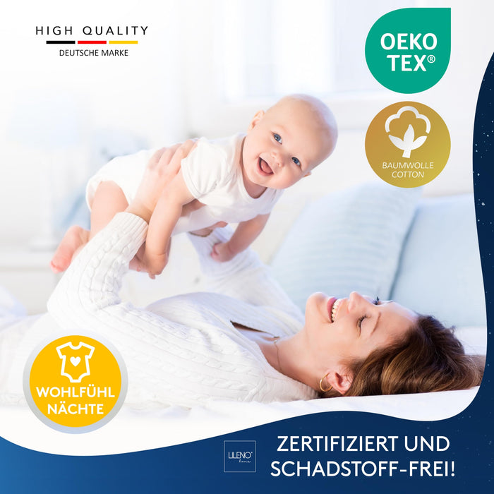 Premium Ganzjahresdecke mit Golden Elegance Baumwolle - Bettdecken Set in verschiedenen Größen