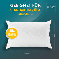 Kissenfüllung 2er Set- Rautenkissen geeignet für Allergiker, in verschiedenen Größen - Made in Germany