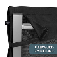 Hochlehnerauflage 2er Set ALUTEX bequeme Sitzauflage für Gartenmöbel, Stuhlkissen für Klappstühle