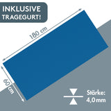 Yogamatte Gymnastikmatte 180x60 cm inkl. Tragegurt, rutschfeste Fitnessmatte