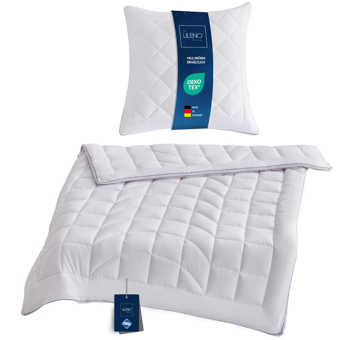 Premium Ganzjahresdecke mit CoolComfort Klimanetz - in verschiedenen Größen und optional mit Kissen