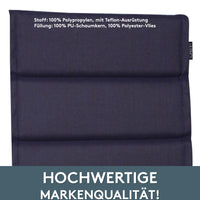 Hochlehnerauflage 2er Set ALUTEX bequeme Sitzauflage für Gartenmöbel, Stuhlkissen für Klappstühle