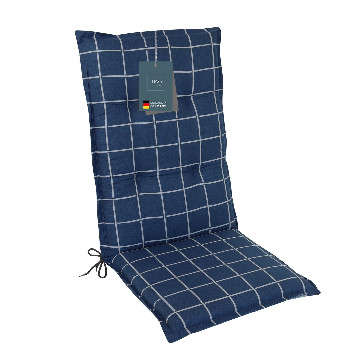 Hochlehnerauflage Gartenstuhl Auflage 1er Set FLORENCE, bequeme Sitzauflage für Gartenmöbel, Stuhlkissen