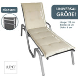 Liegenauflage FLORENCE TINO perfekt für Strandliege, Sonnenliege Auflage, Gartenliege Auflage