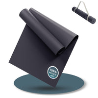Yogamatte Gymnastikmatte 180x60 cm inkl. Tragegurt, rutschfeste Fitnessmatte