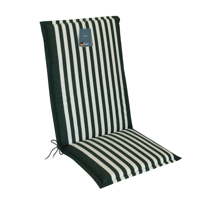Hochlehnerauflage 1er Set MALTA - Gartenstuhl Auflage, bequeme Sitzauflage für Gartenmöbel, Stuhlkissen