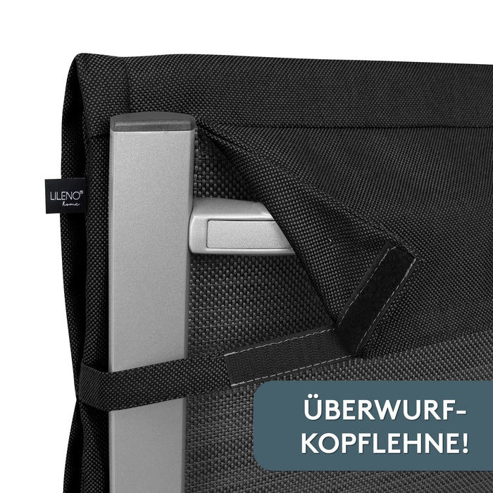 Hochlehnerauflage 1er Set ALUTEX bequeme Sitzauflage für Gartenmöbel, Stuhlkissen für Klappstühle