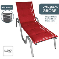 Liegenauflage FLORENCE TINO perfekt für Strandliege, Sonnenliege Auflage, Gartenliege Auflage