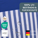 Liegenauflage MALTA perfekt für Strandliege, Sonnenliege Auflage, Gartenliege Auflage