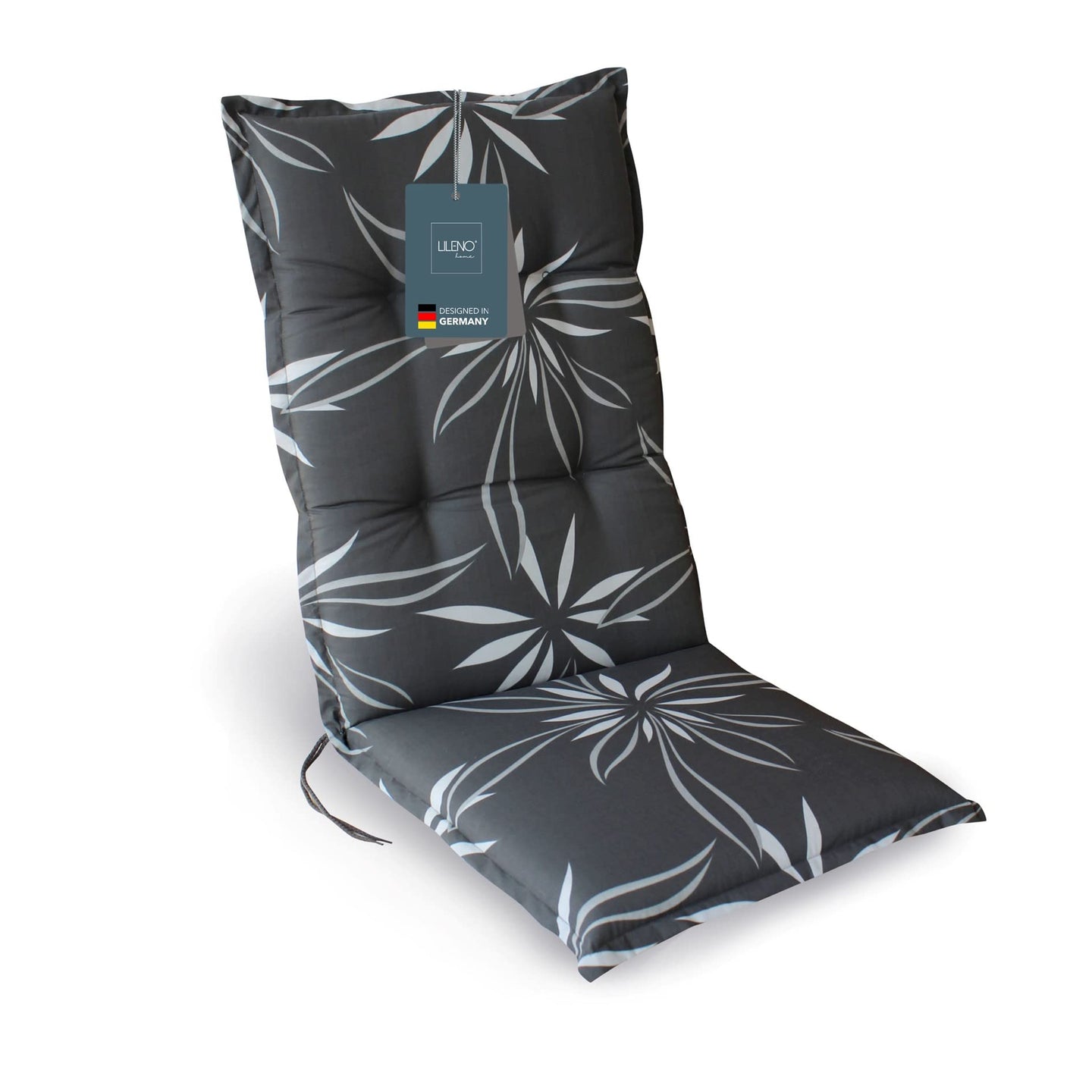 Hochlehnerauflage Gartenstuhl Auflage 1er Set FLORENCE, bequeme Sitzauflage für Gartenmöbel, Stuhlkissen