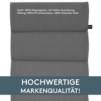 Hochlehnerauflage 2er Set ALUTEX bequeme Sitzauflage für Gartenmöbel, Stuhlkissen für Klappstühle