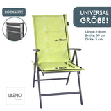 Hochlehnerauflage Gartenstuhl Auflage 1er Set FLORENCE, bequeme Sitzauflage für Gartenmöbel, Stuhlkissen