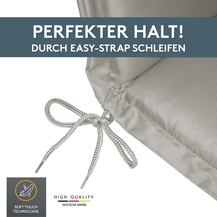 Hochlehnerauflage MIAMI - Gartenstuhl Auflage, bequeme Sitzauflage für Gartenmöbel, Stuhlkissen