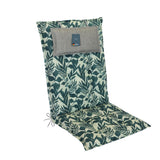 Hochlehnerauflage 1er Set MARBELLA - Gartenstuhl Auflage, bequeme Sitzauflage für Gartenmöbel, Stuhlkissen