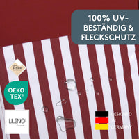 Liegenauflage MALTA perfekt für Strandliege, Sonnenliege Auflage, Gartenliege Auflage