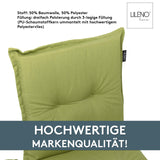Niedriglehnerauflage 1er Set MARBELLA - Gartenstuhl Auflage, bequeme Sitzauflage für Gartenmöbel, Stuhlkissen