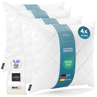 Kissenfüllung 4er Set- Rautenkissen geeignet für Allergiker, in verschiedenen Größen - Made in Germany