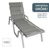 Liegenauflage perfekt für Strandliege, Sonnenliege Auflage, Gartenliege Auflage